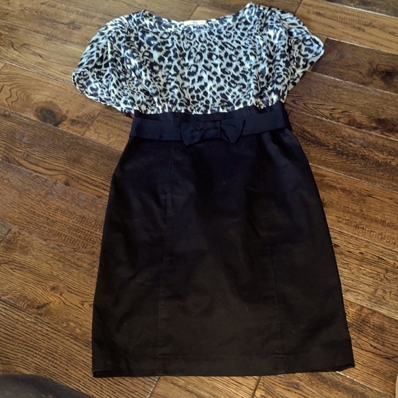 Sandro Animal Print Sheath Dress - Picture 1 of 5